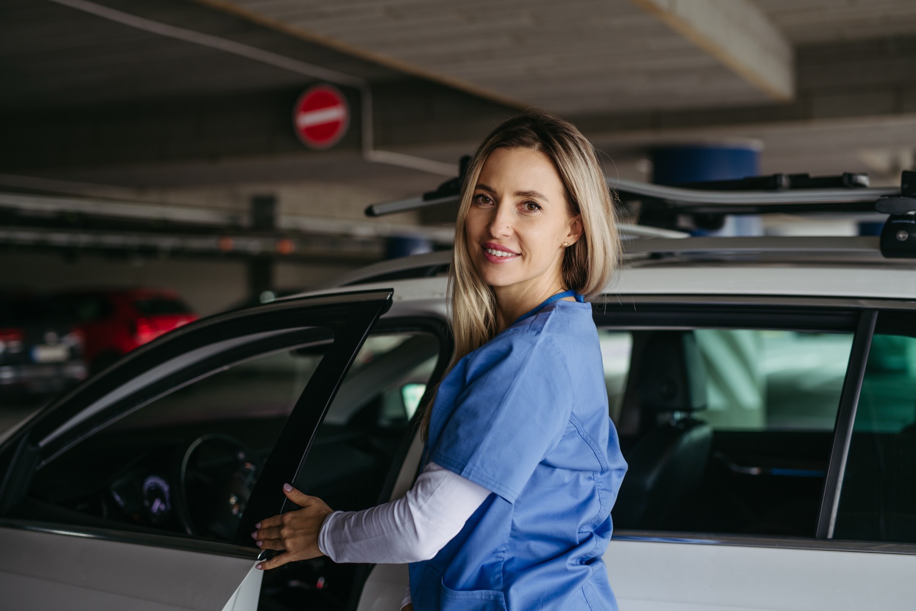 A nurse coordinating safe transportation for a recovery appointment